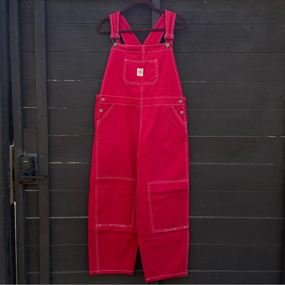 Red Hey Gang Overalls